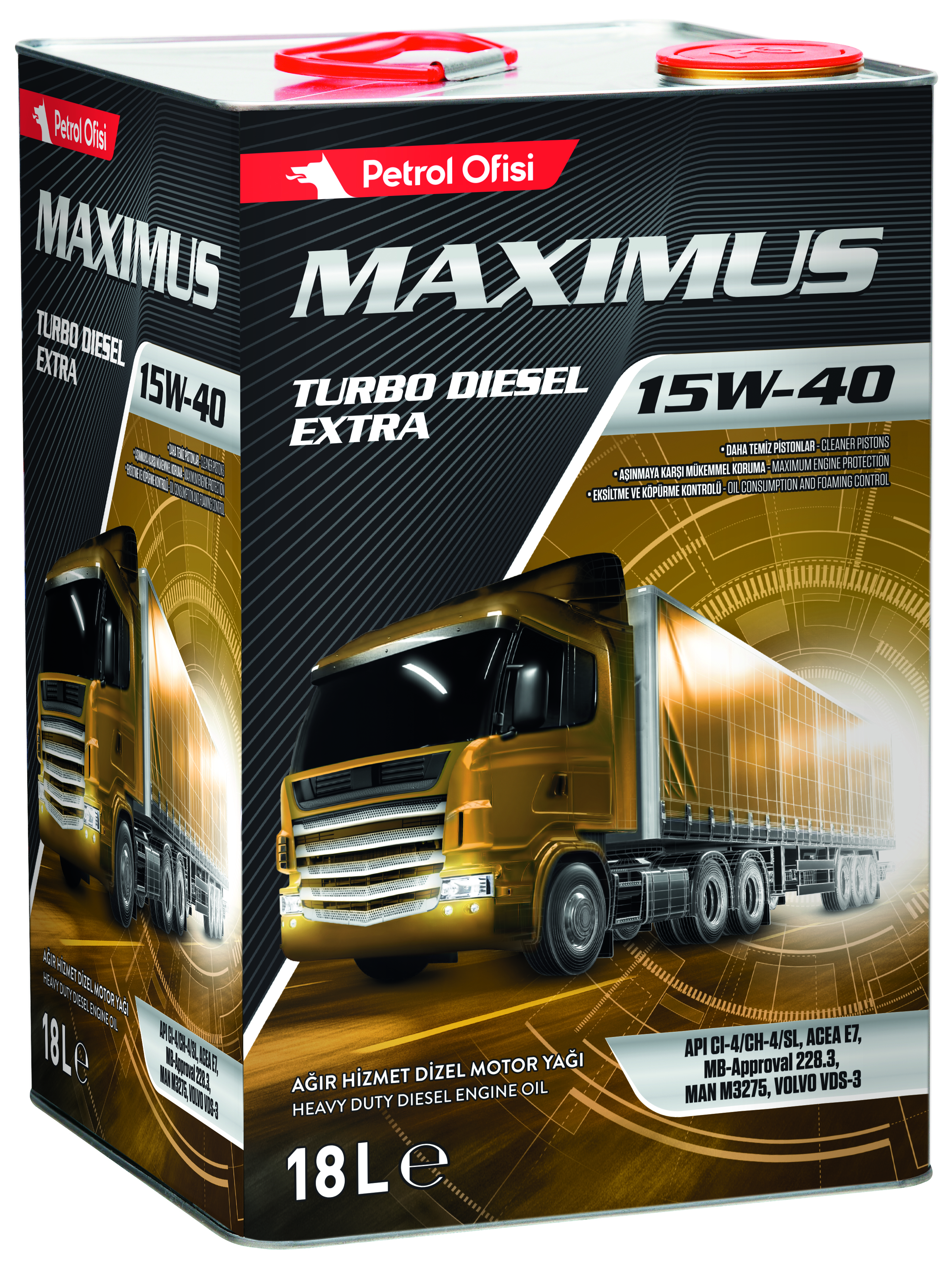 MAXIMUS TURBO DIESEL EXTRA 15W/40 (18 LT TNK)